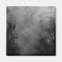 Haunted Gothic Sky Refrigerator Magnet