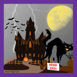 Haunted Halloween House Poster posters