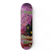 Haunted Halloween Skateboard by Nooshibd Haunted Halloween Skateboard