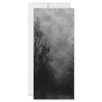 Haunted Halloween Sky with Ravens Full Color Rack Card