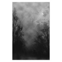 Haunted Halloween Sky with Ravens Custom Stationery