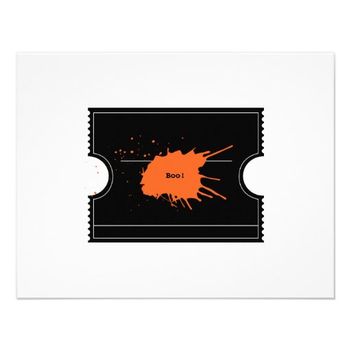 Haunted Halloween Ticket Party Invitation