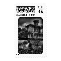 Haunted - Haunted House Postage Stamps