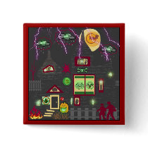 HAUNTED HOUSE 802 buttons by KABSANNIE HAUNTED HOUSE 802 buttons