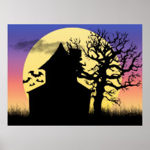 Haunted House Afternoon Poster Print