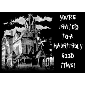 HAUNTED HOUSE card