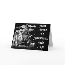 HAUNTED HOUSE GREETING CARD