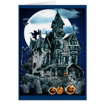 Haunted House Card