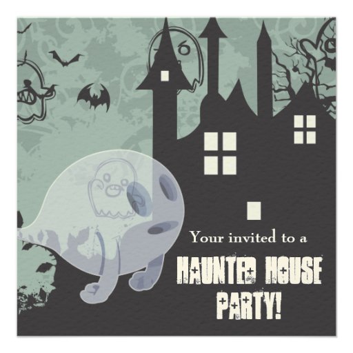 Haunted House Custom Announcements (front side)