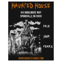 HAUNTED HOUSE FLYER by llewsilverhand2 HAUNTED HOUSE FLYER