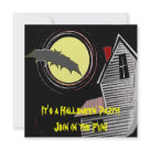 Haunted House Full Moon and Bat