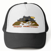 Haunted House Ghost hats by MindDesignGrafx Haunted House Ghost hats