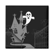 Haunted House Halloween fridge magnet magnets