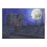 Haunted House Halloween Greeting Card cards