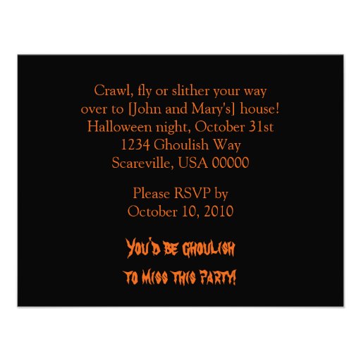 Haunted House Halloween Invitation
