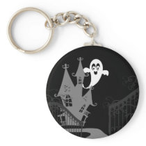 Haunted House Halloween Keychain keychains