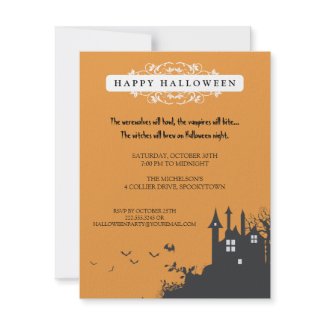 Haunted House Halloween Party invitation invitation