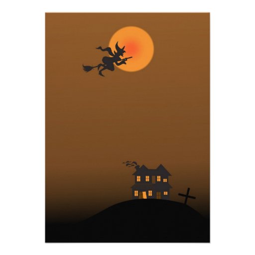Haunted house -halloween party invitation