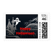 Haunted House Halloween Postage Stamps stamps