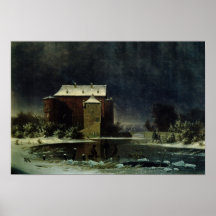Haunted House in the Snow, 1848 Posters