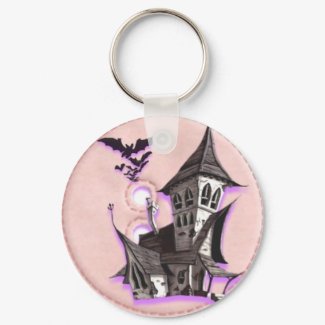 haunted house keychain