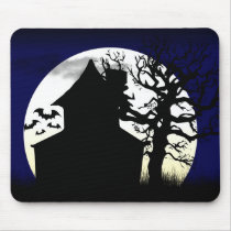 Haunted House Moonlight Mousepad