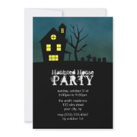 Haunted House Party Invitations