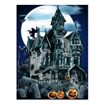 Haunted House  Postcard