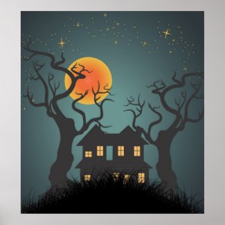 Haunted House Poster print