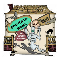 Haunted House Rental Poster posters by halloween_tshirts Haunted House Rental Poster posters