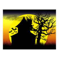 Haunted House Sunset Poster Print by estjohn Haunted House Sunset Poster Print