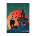 HAUNTED HOUSE, WEB & CAT by SHARON SHARPE