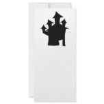 Haunted House with Four Towers. Personalized Rack Card