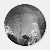 Haunted Lane - Vintage Ghost Photo 1880 Magnets