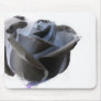 Haunted looking black white grey rose image mouse pad
