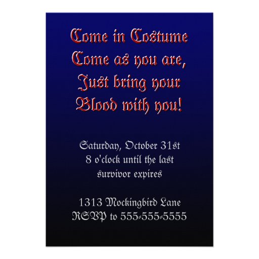 Haunted Mansion Custom Invitation