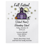 Haunted Schoolhouse School Halloween Fall Festival flyers