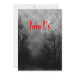 Haunted Sky Custom Halloween Invitation Template