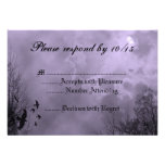 Haunted Sky Purple Mist RSVP Invitation
