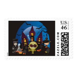 Haunting Halloween Night stamp