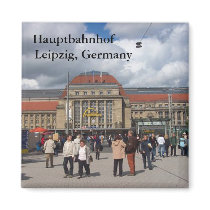 Hauptbahnhof, Leipzig, Germany Refrigerator Magnet