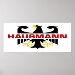 Hausmann Surname Poster