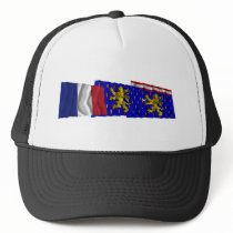 Haute-Saône, Franche-Comté & France flags Trucker Hat