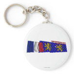 Haute-Saône, Franche-Comté &amp; France flags Key Chains