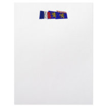 Haute-Saône, Franche-Comté & France flags Personalized Letterhead