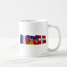 Haute-Savoie, Rhône-Alpes & France flags Mug