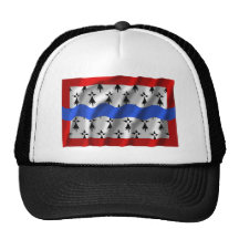 Haute-Vienne waving flag Hats