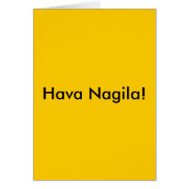 Hava Nagila Card