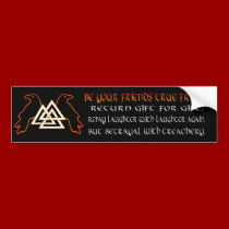 Havamal Bumper Sticker bumper stickers