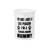 Havana Brown shirts Cat Design Beverage Pitchers